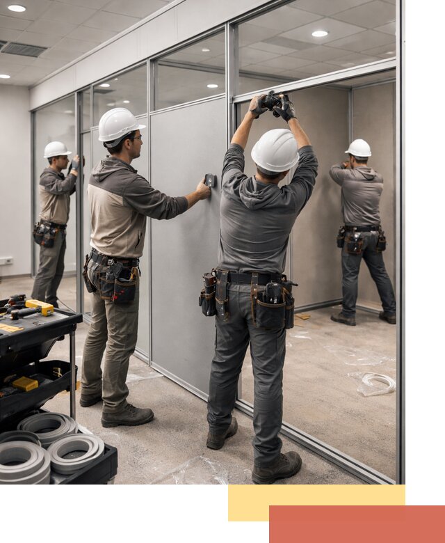 Мобильные офисные перегородки под ключ в Сыктывкаре