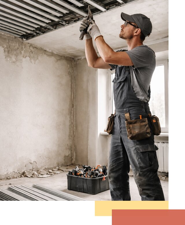 Демонтаж реечного потолка в Сыктывкаре быстро и аккуратно