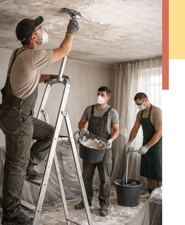 Удаление побелки с потолка в Сыктывкаре от 2578 руб. быстро и недорого | ОТДЕЛОЧНИК-Скт