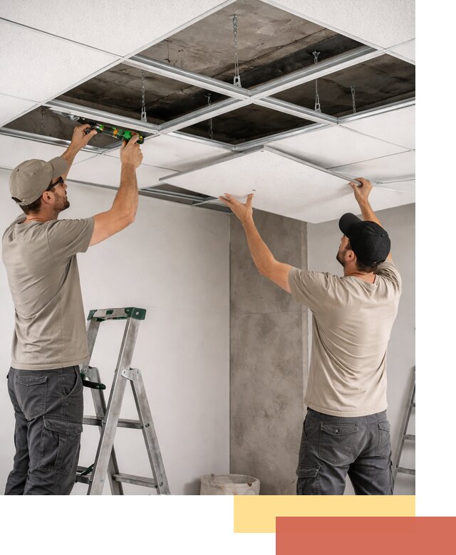 Монтаж потолка Армстронг под ключ в Сыктывкаре