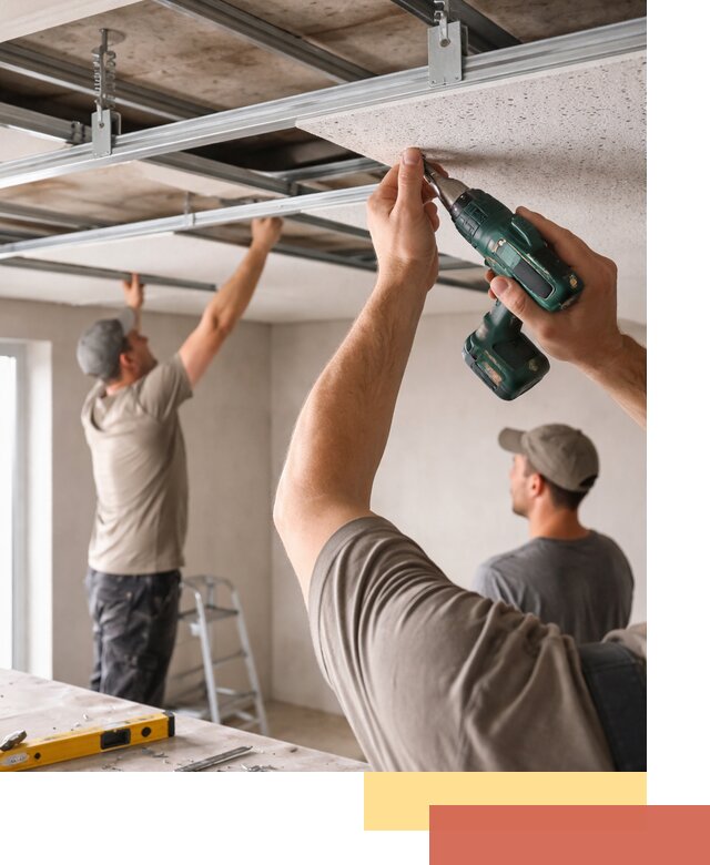 Монтаж акустического потолка в Сыктывкаре под ключ