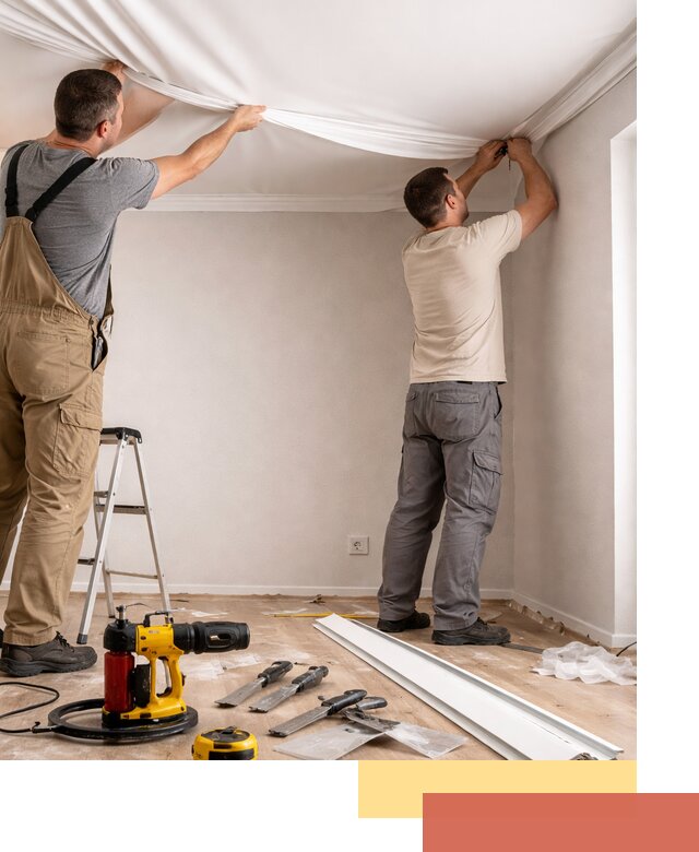 Монтаж ПВХ натяжного потолка в Сыктывкаре качественно и быстро