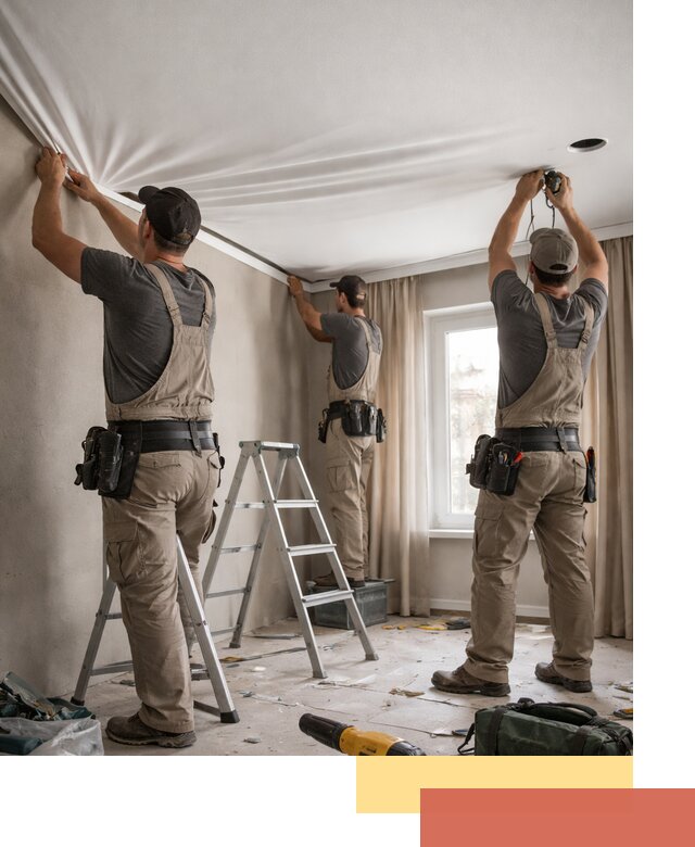 Монтаж матового натяжного потолка в Сыктывкаре качественно и быстро