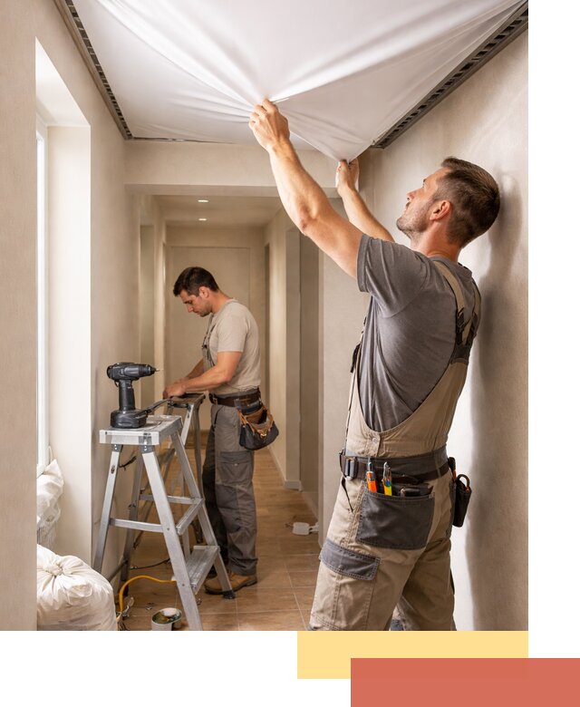 Монтаж натяжного потолка в прихожей в Сыктывкаре