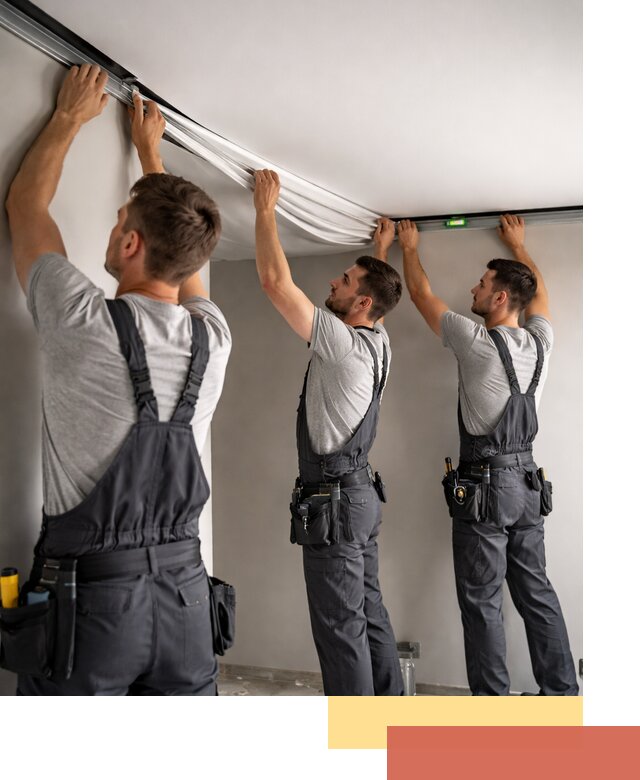 Теневые натяжные потолки в Сыктывкаре: монтаж и отделка быстро и качественно