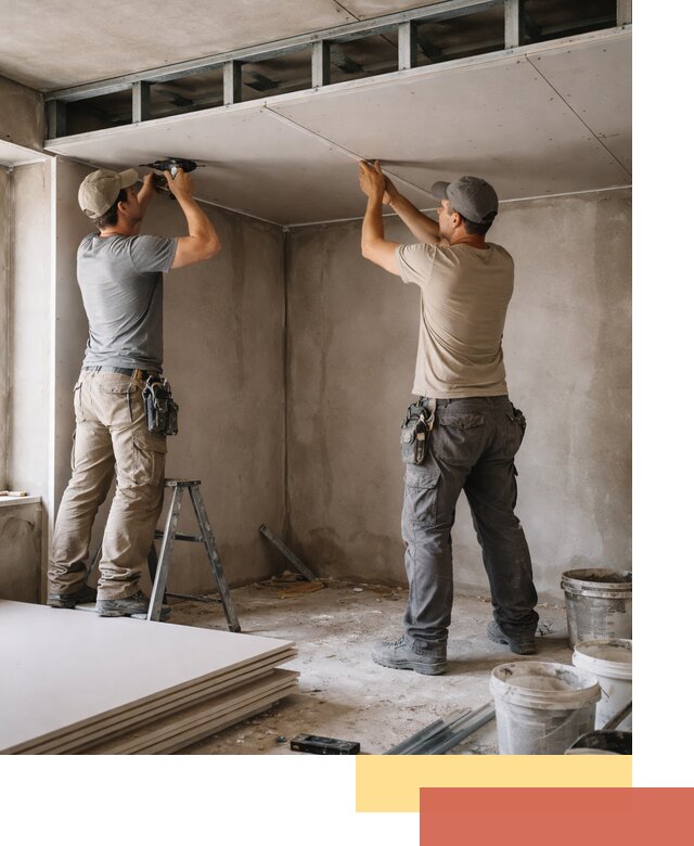 Короб из гипсокартона на потолке под ключ в Сыктывкаре