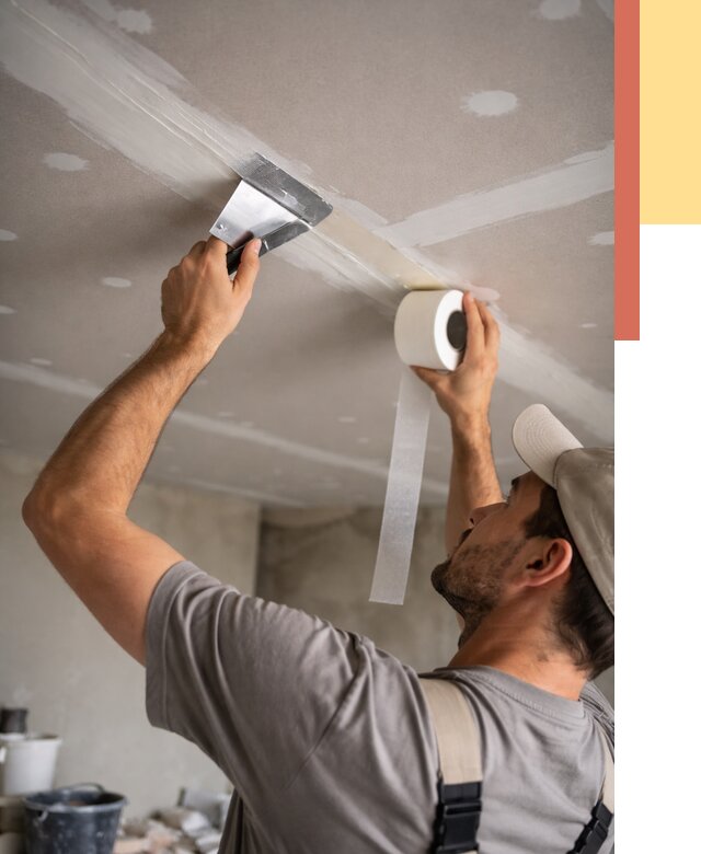 Обработка швов потолка ГКЛ в Сыктывкаре от 7733 руб. под ключ | ОТДЕЛОЧНИК-Скт