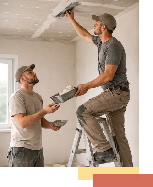 Шпаклевка потолка из гипсокартона в Сыктывкаре качественно и быстро