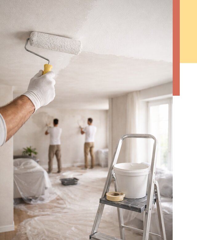 Покраска потолка акриловой краской в Сыктывкаре от 2578 руб. | ОТДЕЛОЧНИК-Скт