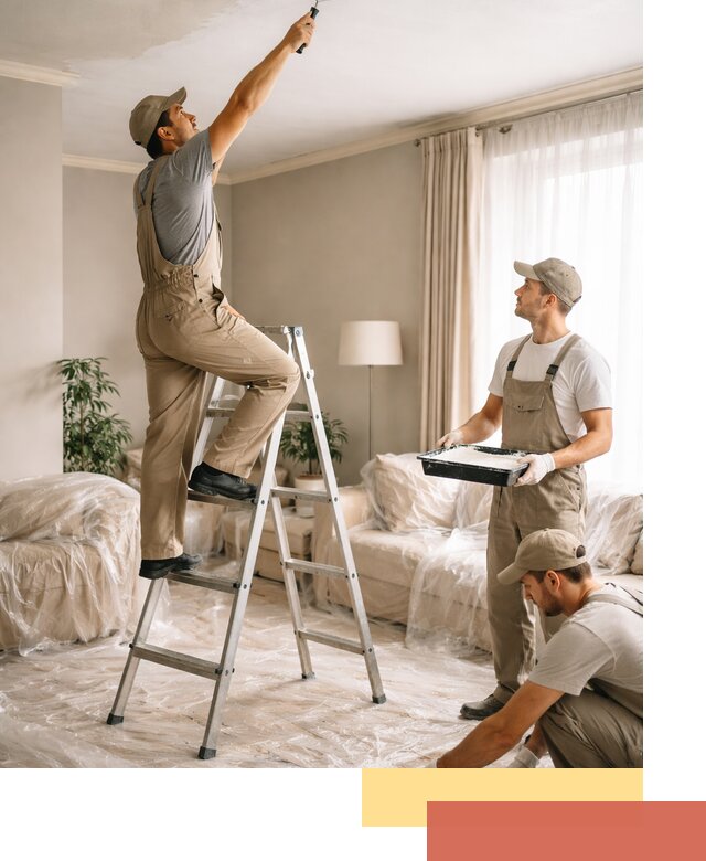 Покраска потолков акриловой краской в Сыктывкаре качественно и быстро