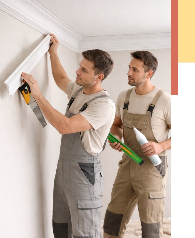 Монтаж потолочного плинтуса в Сыктывкаре от 2372 руб. — быстро и недорого | ОТДЕЛОЧНИК-Скт