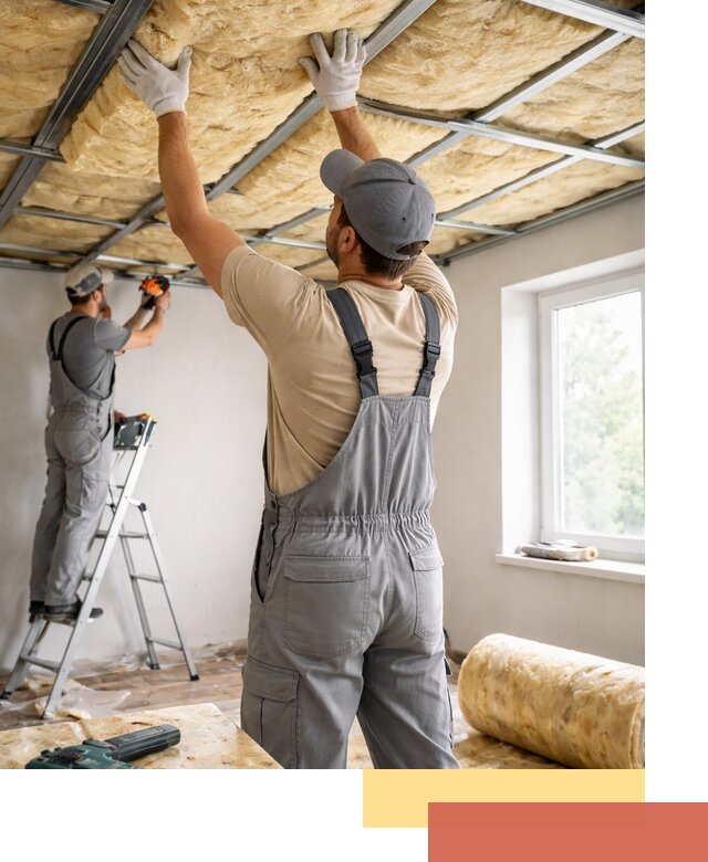 Утепление потолка под ключ в Сыктывкаре качественно и быстро